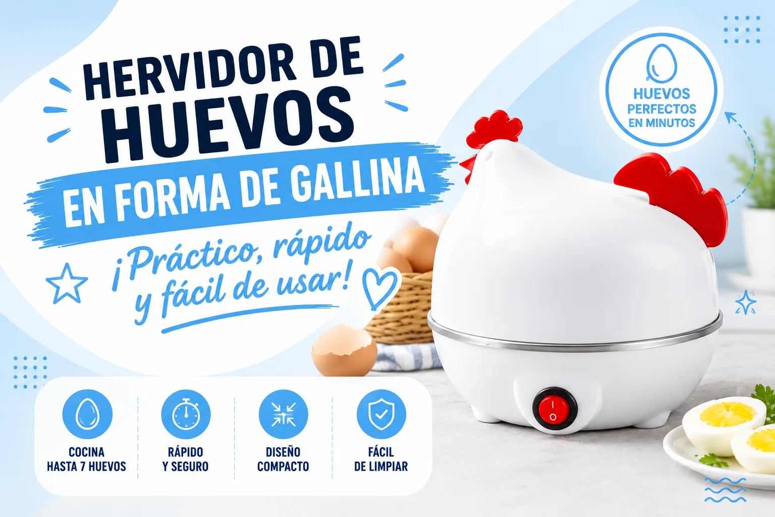 Chau sartenes: ¡La gallina hervidora de huevos llegó para quedarse!